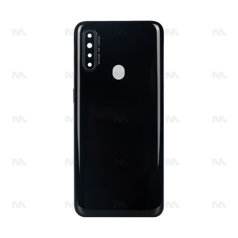 Vitre arrière pour Oppo A31 avec objectif - Noir mystère - OEM