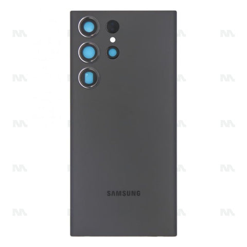 Vitre arrière pour Samsung Galaxy S23 Ultra S918B avec objectif Phantom Black Original