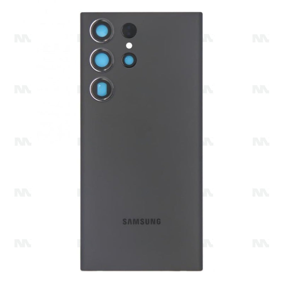 Vitre arrière pour Samsung Galaxy S23 Ultra S918B avec objectif Phantom Black Original