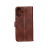 Rixus Bookcase pour Apple iPhone 16 Plus Marron