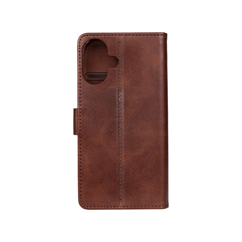 Rixus Bookcase pour Apple iPhone 16 Plus Marron