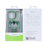 Étui Rixus Classic 03 avec MagSafe pour Apple iPhone 15 Pro Max vert clair