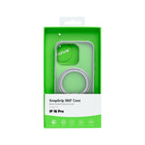 Coque Rixus SnapGrip 360 avec Anneau Support pour Apple iPhone 16 Pro - Blanc