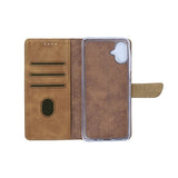 Bibliothèque Rixus pour Samsung Galaxy A07 Marron clair