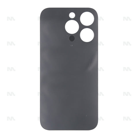 Vitre Arrière sans NFC pour Apple iPhone 14 Pro Max, espace agrandi pour le cadre de l'appareil photo - Noir - Compatible