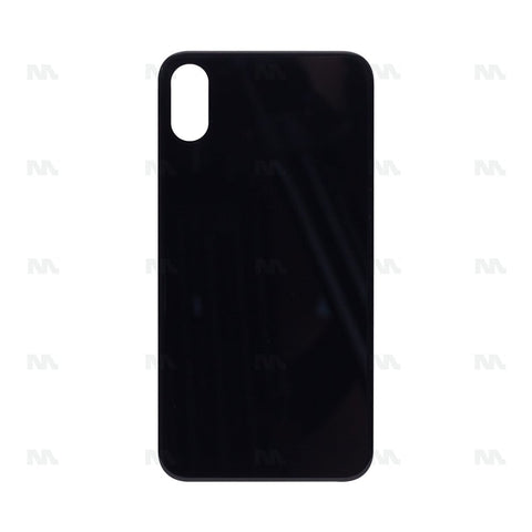 Vitre Arrière avec bloc complet pour Apple iPhone XS, cadre d'appareil photo agrandi, Noir, Compatible