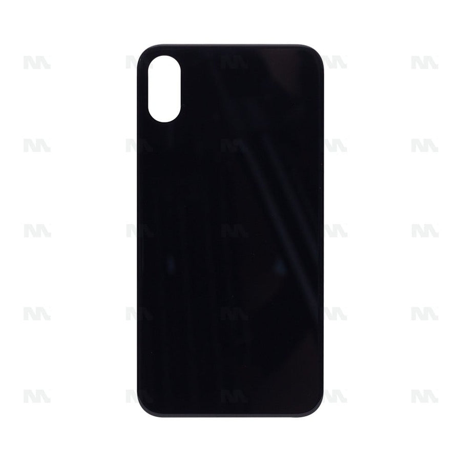 Vitre Arrière avec bloc complet pour Apple iPhone XS, cadre d'appareil photo agrandi, Noir, Compatible