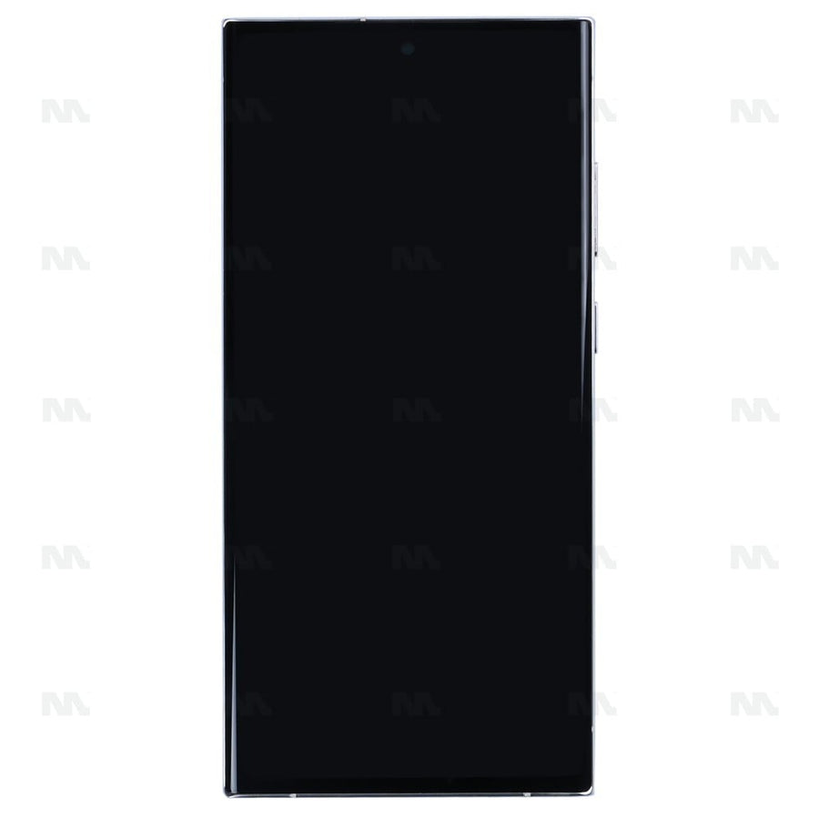 Chassis + Ecran OLED + Vitre pour Samsung Galaxy S23 Ultra S918B - Blanc Silver