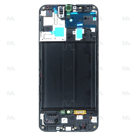 Chassis + Ecran Officiel Service Pack + Vitre pour Samsung Galaxy A50 A505F - Noir