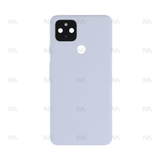 Vitre arrière pour Google Pixel 4a 5G avec objectif, blanc clair, OEM