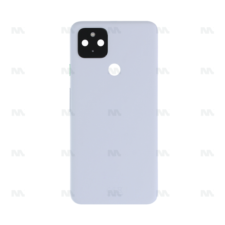 Vitre arrière pour Google Pixel 4a 5G avec objectif, blanc clair, OEM