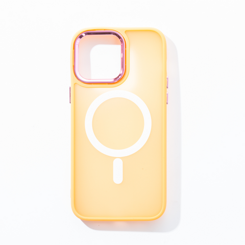 Étui magnétique pour iPhone 12/12 Pro - Orange