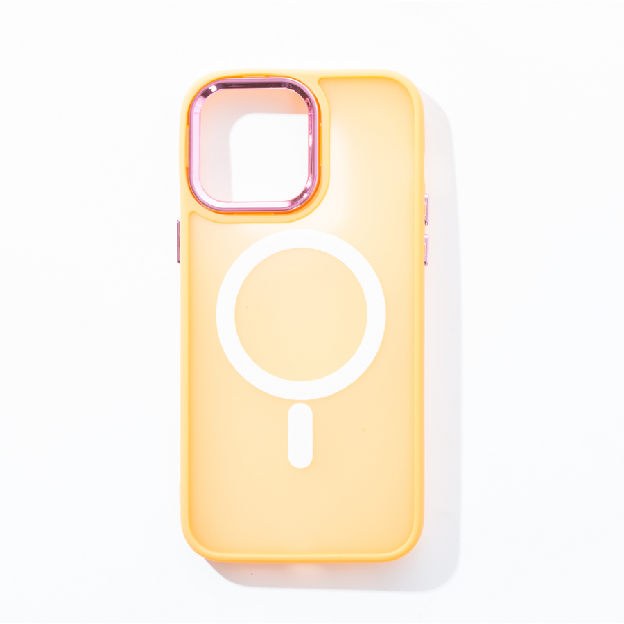 Étui magnétique pour iPhone 12/12 Pro - Orange