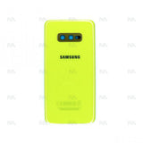 Vitre arrière pour Samsung Galaxy S10e G970F avec lentille jaune canari OEM