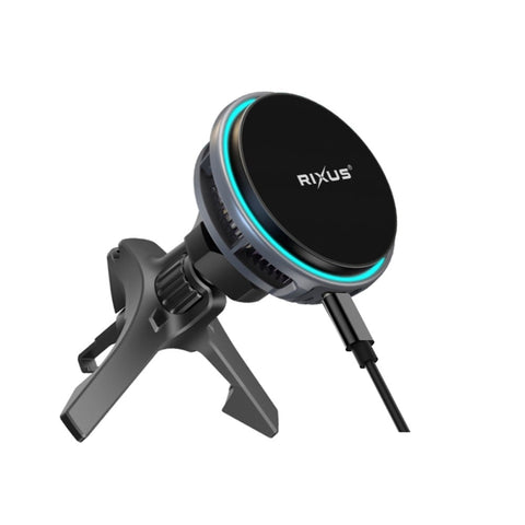 Chargeur de voiture Rixus RXWC21 MagSafe avec refroidissement par air, noir