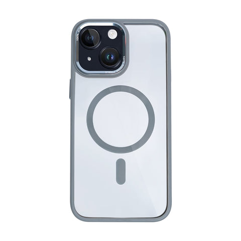Étui Rixus Classic 04 avec MagSafe pour Apple iPhone 15 gris