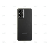 Vitre arrière pour Samsung Galaxy A73 5G A736B avec objectif, couleur gris impressionnant, OEM