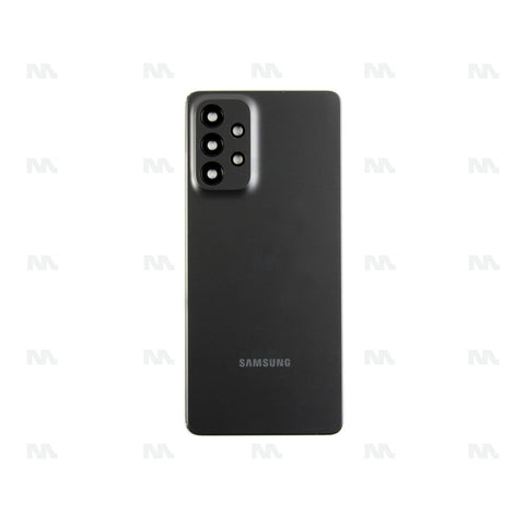 Vitre arrière pour Samsung Galaxy A73 5G A736B avec objectif, couleur gris impressionnant, OEM
