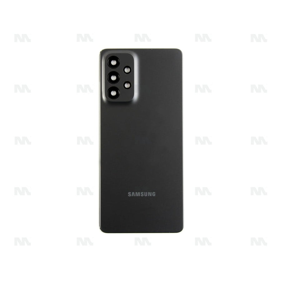Vitre arrière pour Samsung Galaxy A73 5G A736B avec objectif, couleur gris impressionnant, OEM