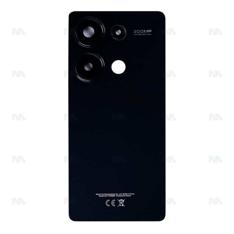Vitre arrière avec lentille Originale pour Xiaomi Redmi Note 13 Pro 4G - Noir