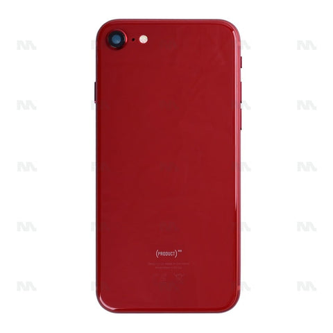 Boîtier pour Apple iPhone 8 avec petites pièces rouges compatibles