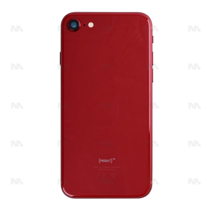 Boîtier pour Apple iPhone 8 avec petites pièces rouges compatibles