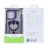 Étui Rixus Classic 03 avec MagSafe pour Apple iPhone 12, 12 Pro violet foncé