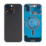 Vitre Arrière sans NFC, cadre d'appareil photo agrandi pour Apple iPhone 16 Pro Max - Noir Titane - Compatible
