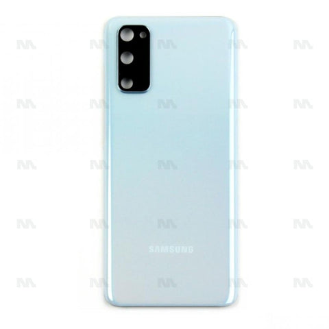 Vitre arrière pour Samsung Galaxy S20 G980F avec objectif bleu nuage OEM