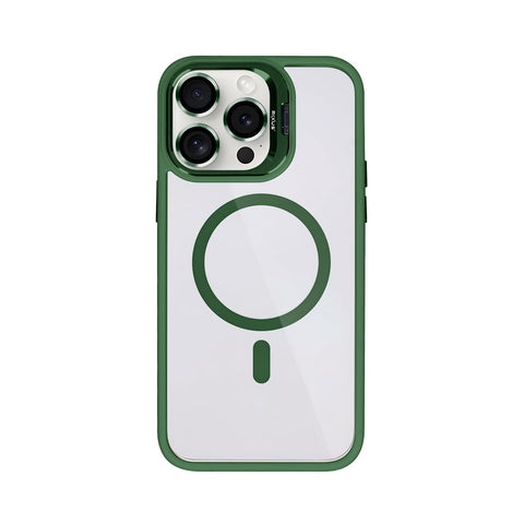 Étui Rixus Classic 03 avec MagSafe pour Apple iPhone 13 Pro vert foncé