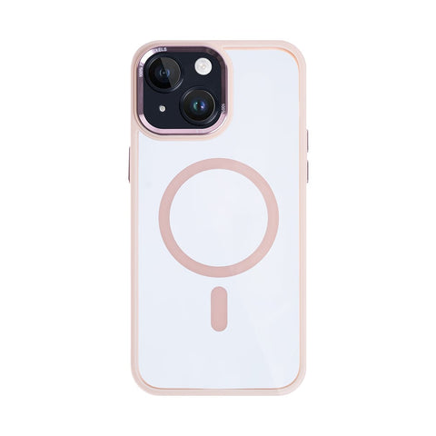 Étui Rixus Classic 04 avec MagSafe pour Apple iPhone 15 Plus rose