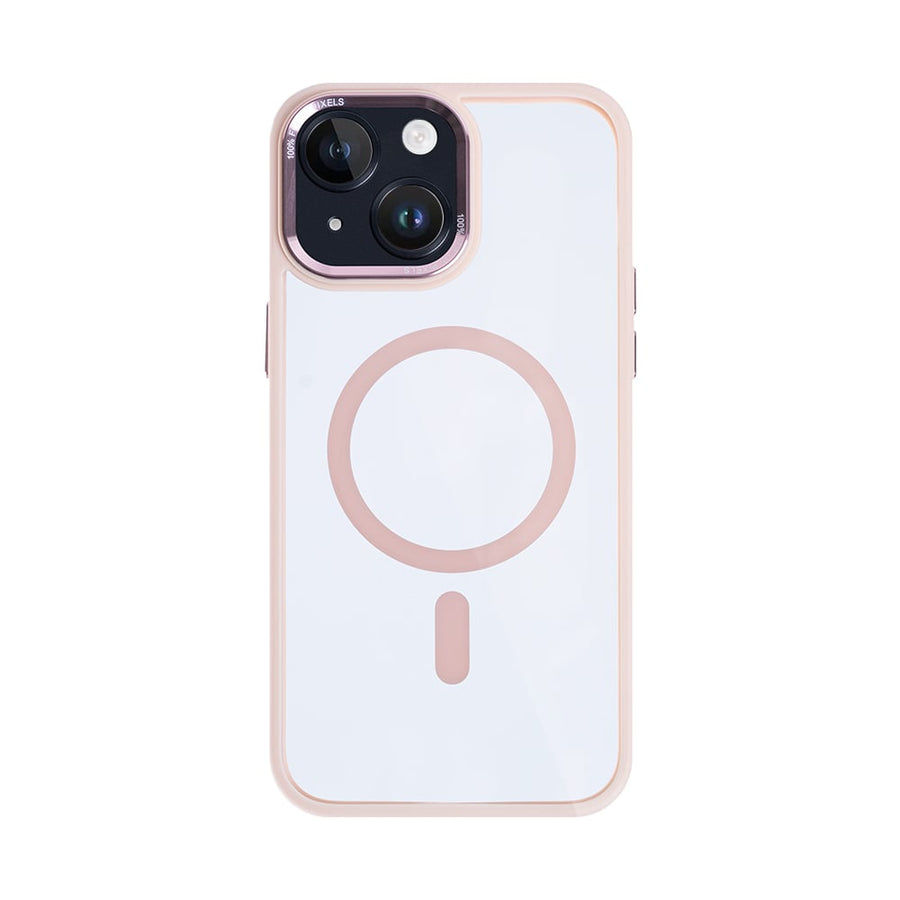 Étui Rixus Classic 04 avec MagSafe pour Apple iPhone 15 Plus rose