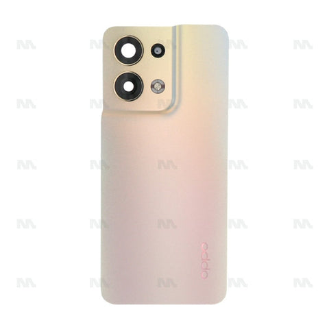 Vitre arrière Oppo Reno 8 avec lentille dorée scintillante OEM