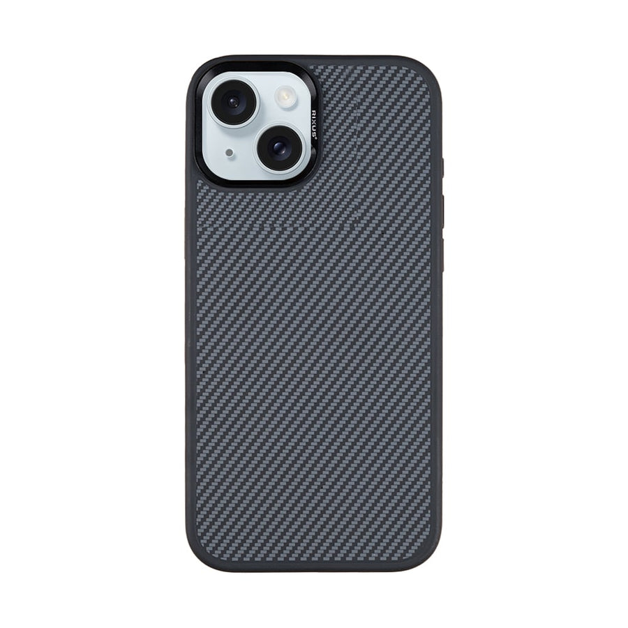 Coque de protection Mag Carbon avec MagSafe pour Apple iPhone 15 Plus – Titanium Black
