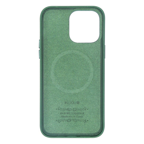Étui Rixus Classic 02 avec MagSafe pour Apple iPhone 12, 12 Pro vert