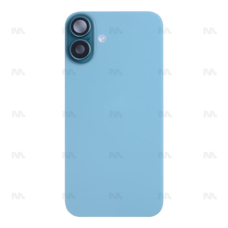Vitre Arrière avec NFC, cadre de caméra agrandi couleur bleu sarcelle pour Apple iPhone 16 Plus - Reconditionné