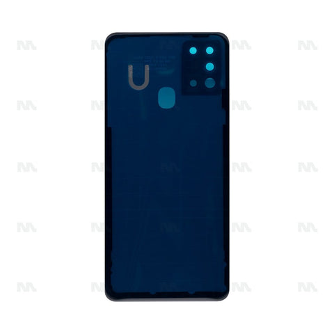 Vitre arrière pour Samsung Galaxy A21s A217F avec objectif blanc OEM