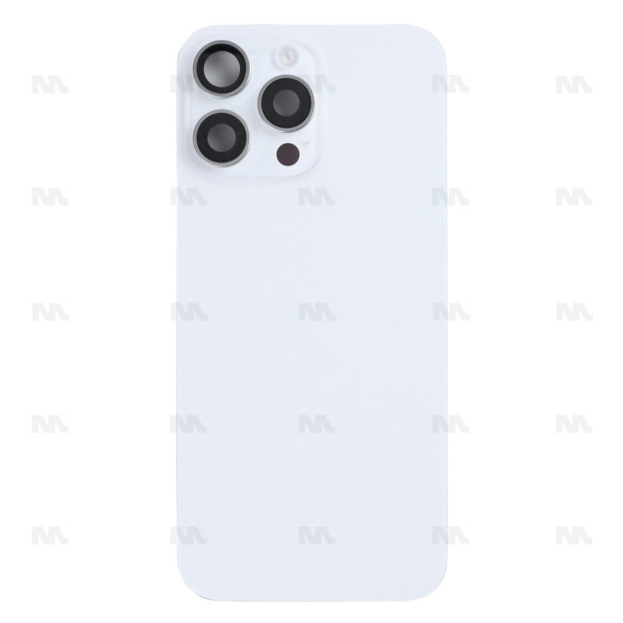 Vitre Arrière avec NFC, cadre d'appareil photo agrandi pour Apple iPhone 16 Pro Max - Titane blanc reconditionné