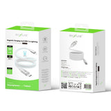 Câble de recharge magnétique Rixus RXUC59L USB-C vers Lightning 1 m 30 W blanc