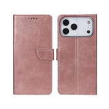 Rixus Bookcase pour Apple iPhone 17 Pro Max Rose