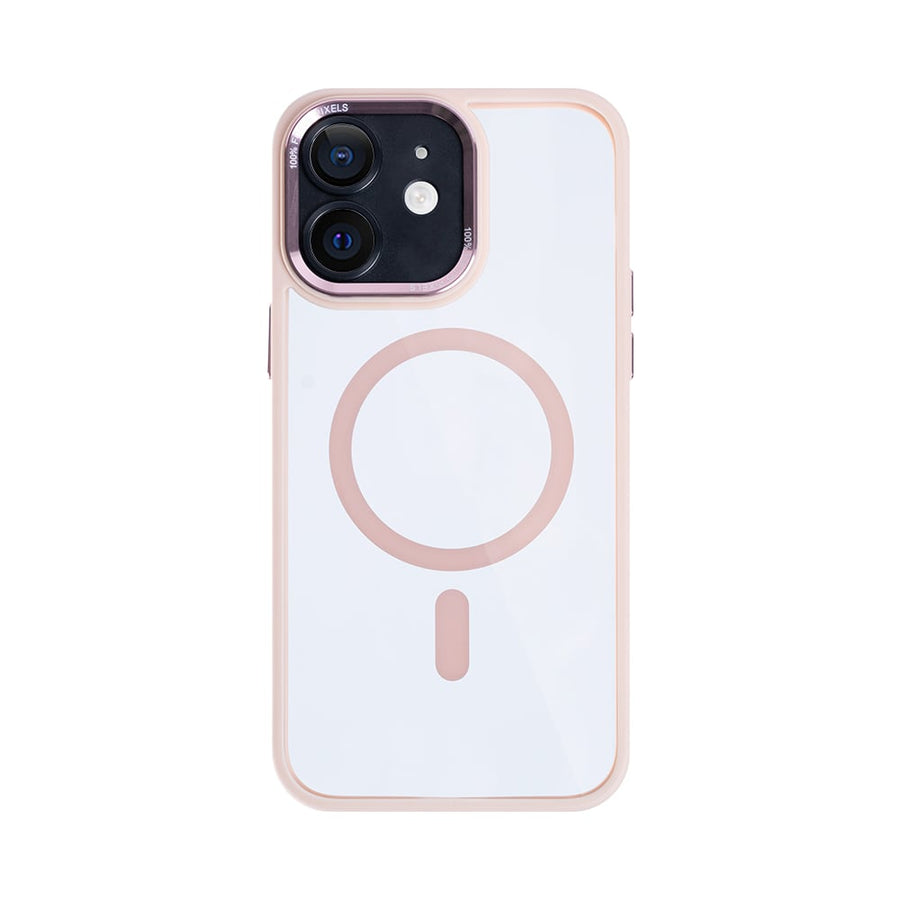 Étui Rixus Classic 04 avec MagSafe pour Apple iPhone 12 rose
