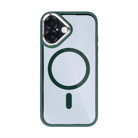 Étui Rixus Classic 04 avec MagSafe pour Apple iPhone 16 Plus vert foncé