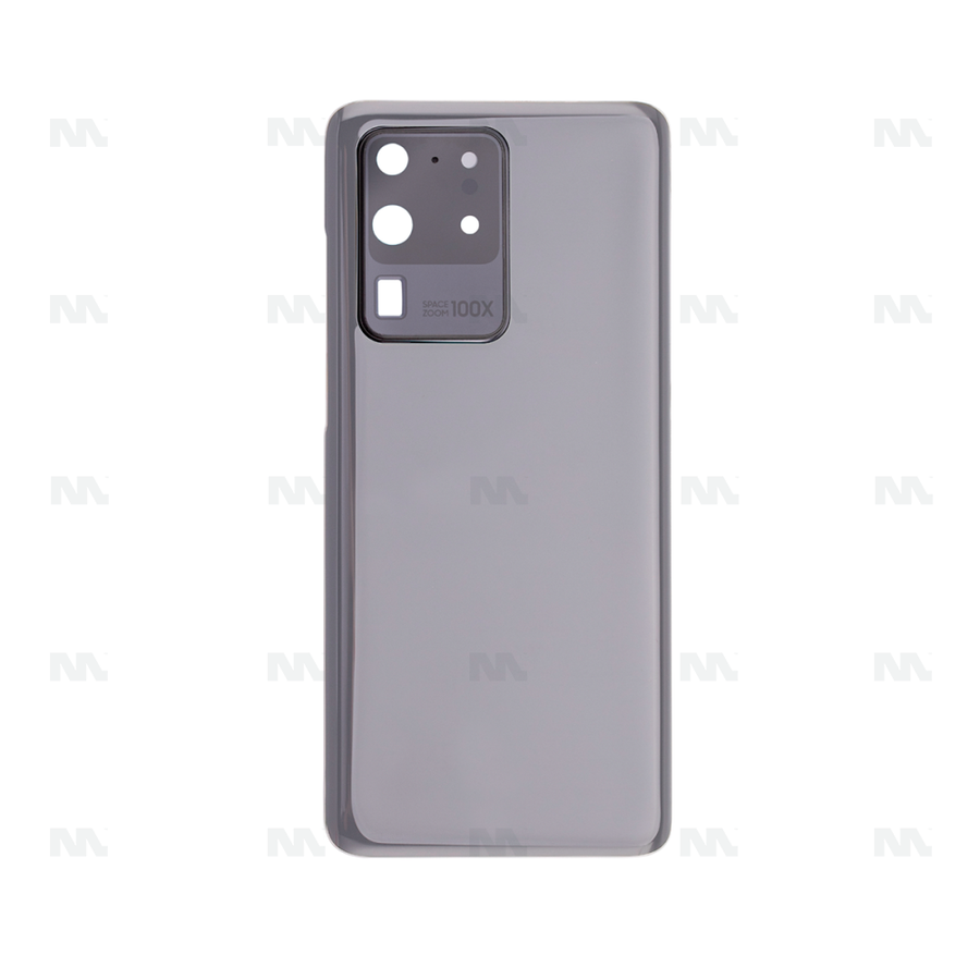 Vitre arrière pour Samsung Galaxy S20 Ultra G988B avec objectif Cosmic Grey OEM