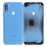 Vitre arrière pour Samsung Galaxy A11 A115F avec objectif bleu OEM
