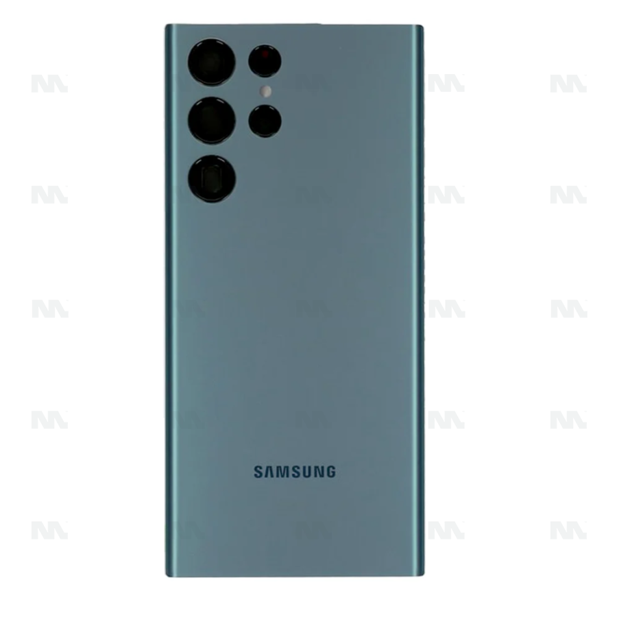 Vitre arrière pour Samsung Galaxy S22 Ultra S908B avec objectif vert Original