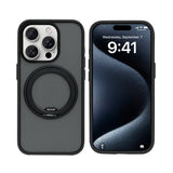 Coque Rixus SnapGrip 360 avec Anneau Support pour Apple iPhone 15 Pro - Noir