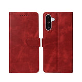 Rixus Bookcase pour Samsung Galaxy A26, A17 Rouge foncé