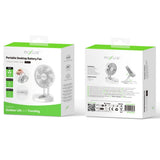 Ventilateur portable à batterie Rixus RXBF03 blanc