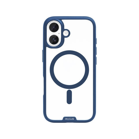 Coque Rixus Crystal Amber pour Apple iPhone 16 - Bleu