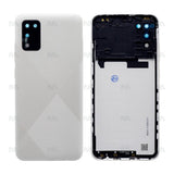 Vitre arrière pour Samsung Galaxy A02s A025F avec objectif blanc OEM